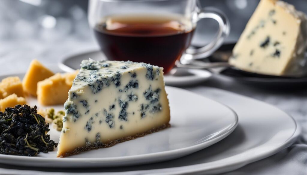 Black Tea with Blue Cheese