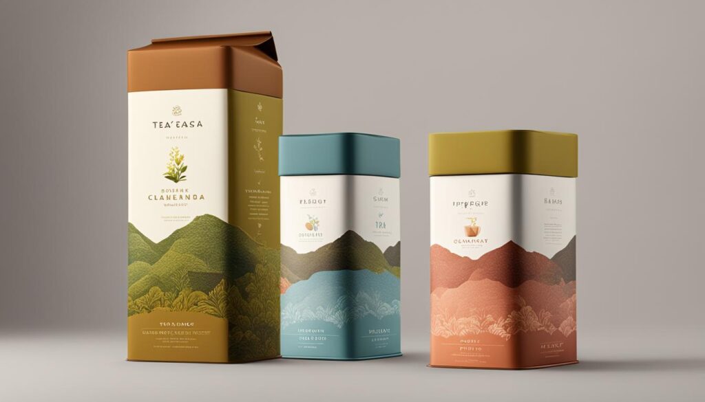 Typography-Focused Tea Packaging Designs
