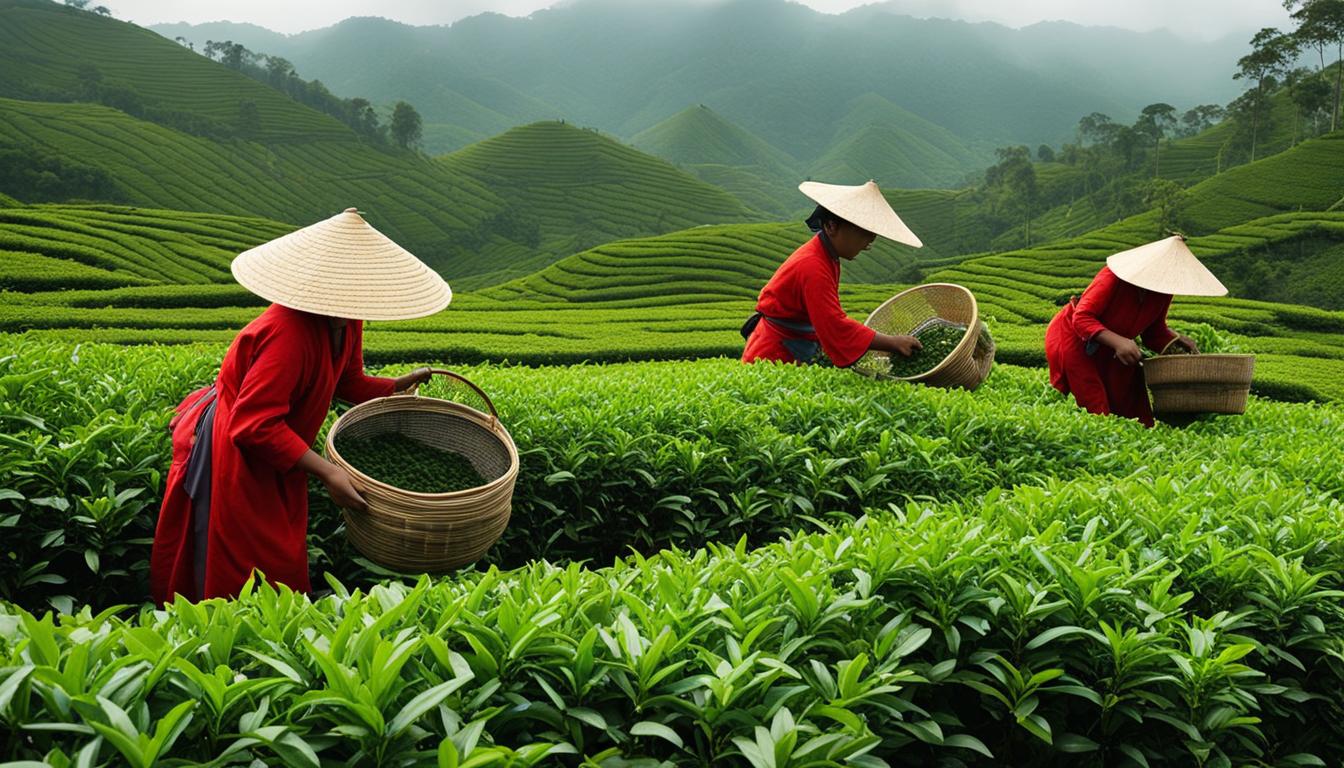 manual vs. mechanical tea harvesting