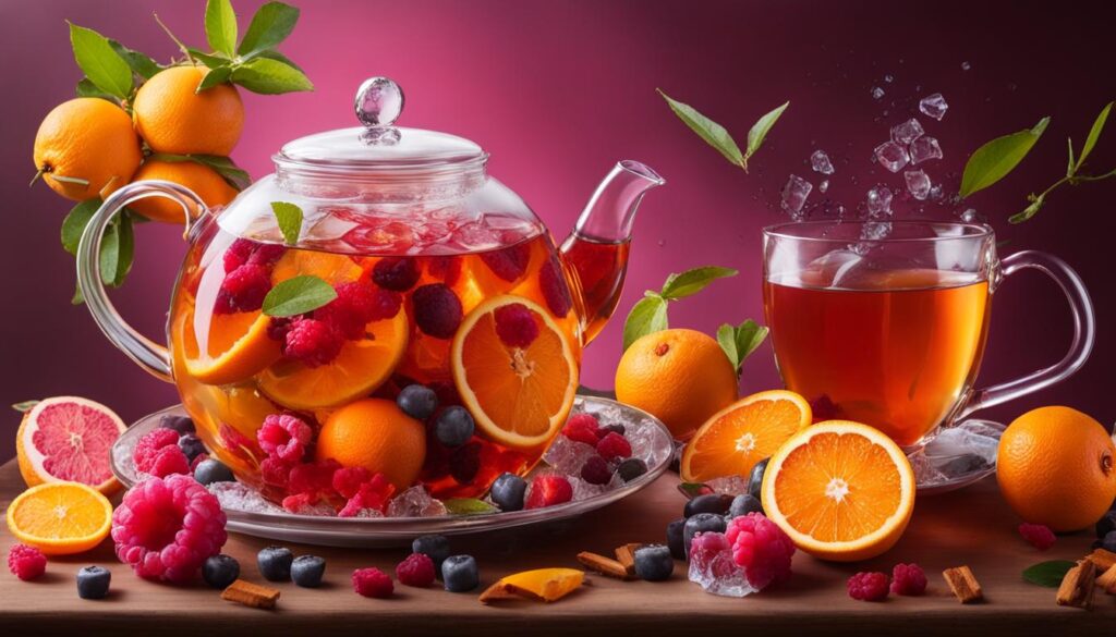 refreshing fruit infused teas