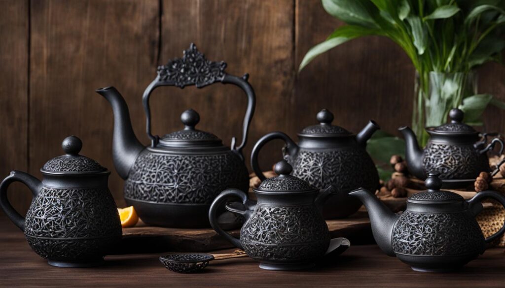 Artistic Cast Iron Tea Accessories