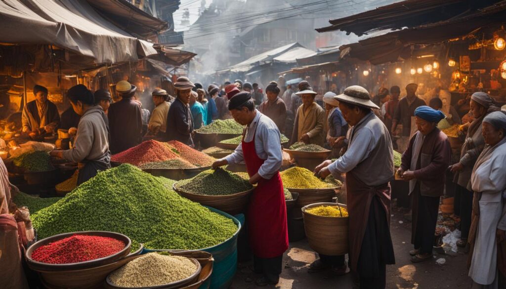 Chinese tea market