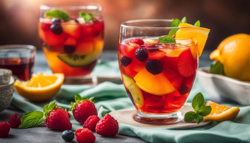 Healthy Fruit Infused Iced Tea