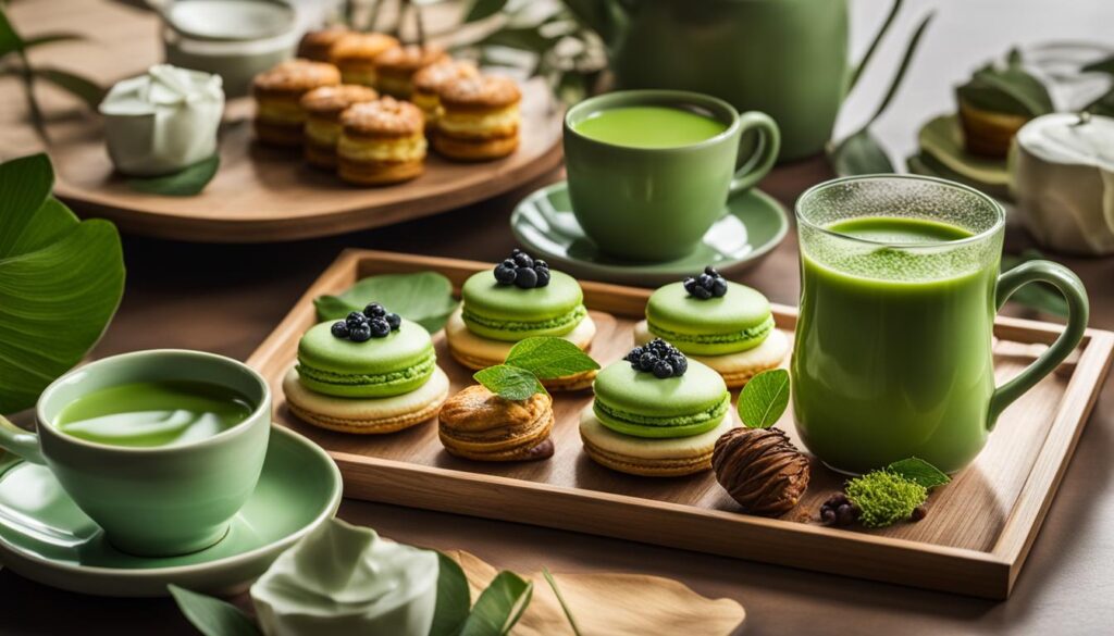 Matcha with Sweet Pastries
