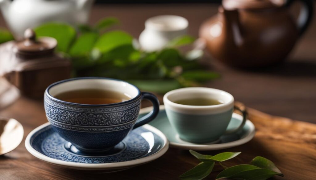 Sheskind Ceramic Cup with Saucer