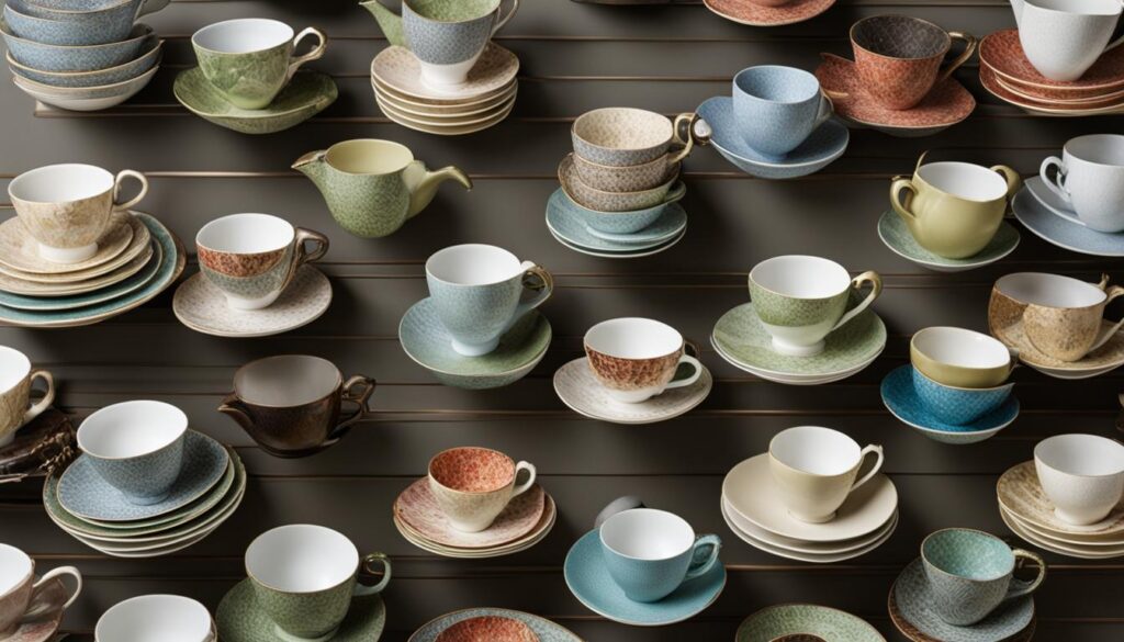 Tea Cups Display