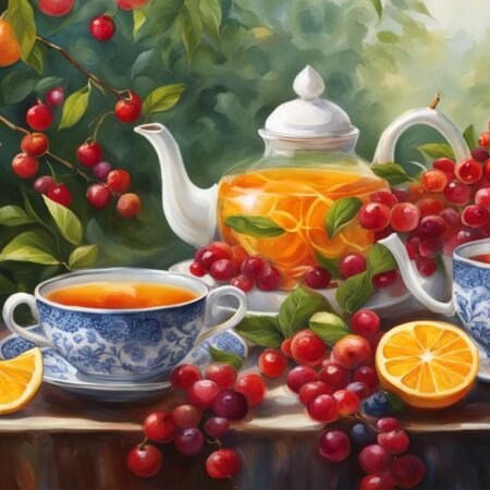 Tea and Fruit Pairing Art