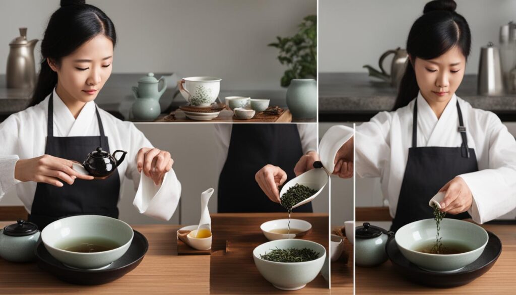Tea ceremony brewing techniques