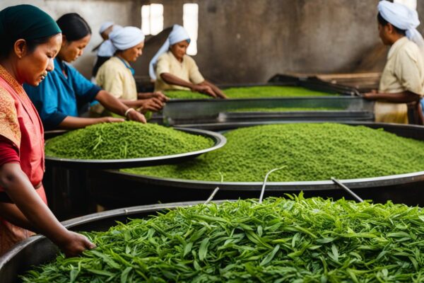 Traditional Modern Tea Processing China India Sri Lanka