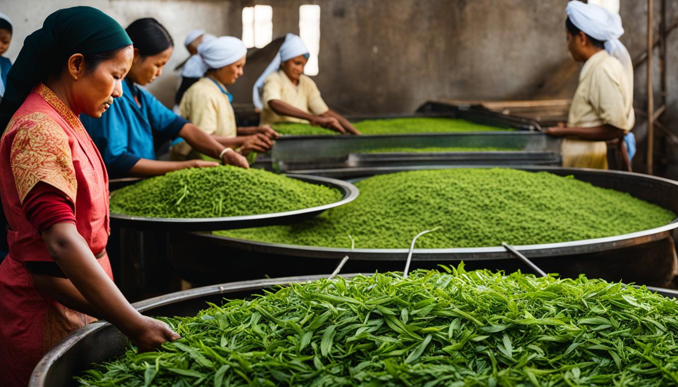 Traditional Modern Tea Processing China India Sri Lanka