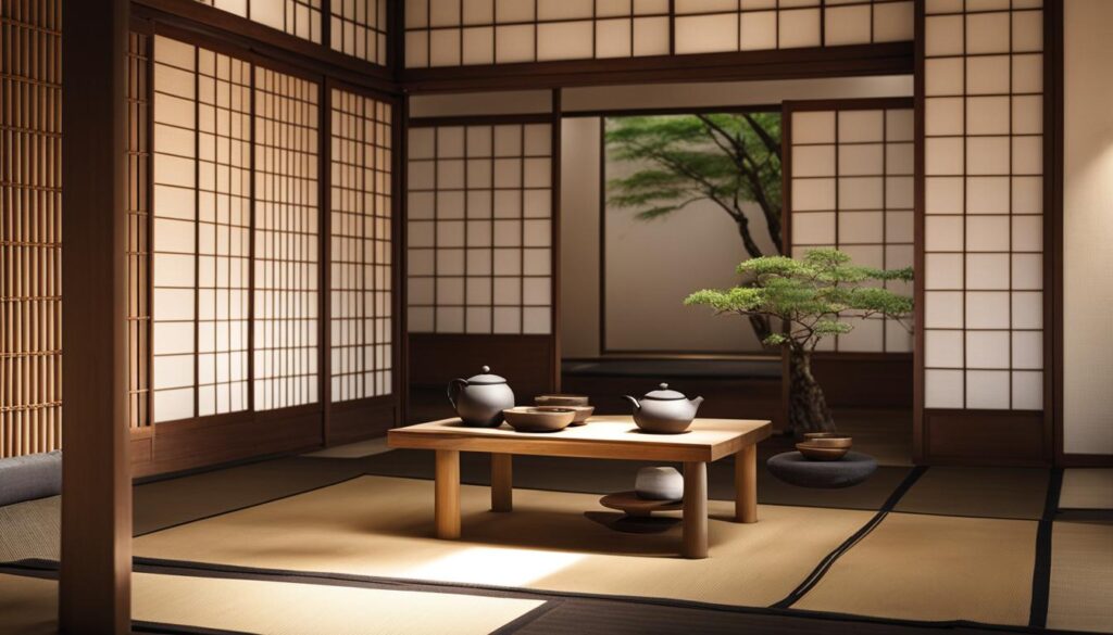 Zen-inspired tea ceremony decor