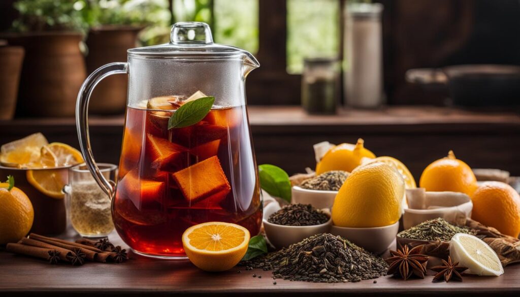 experimenting with cold brew teas