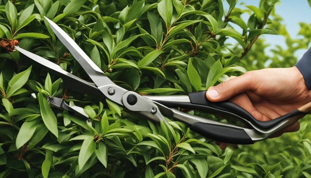 tea bush pruning tools